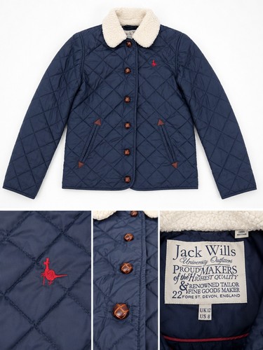 Jack wills mens blue quilted - wills,