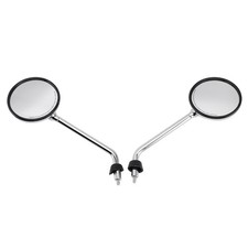 PAIR REAR VIEW MIRRORS CHROME