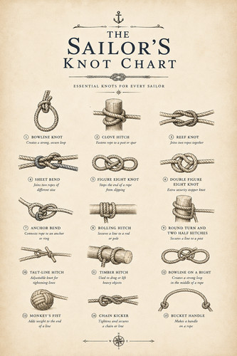 The sailor knot chart - the,