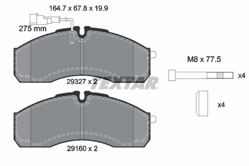New brake pad set - pad,