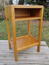 Original Vintage Air Ministry FEB 1961 Oak Bedside Cabinet / Locker / Stand