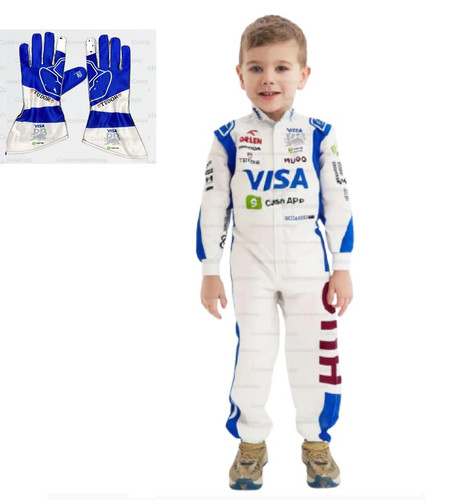 Kids race suit with gloves - kids, gloves-