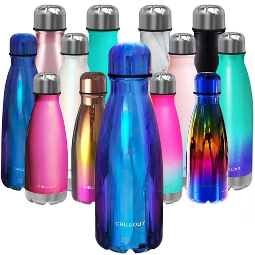 Stainless steel water bottle - stainless,