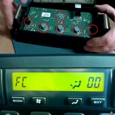 Aircon Heater Panel Dash Clock