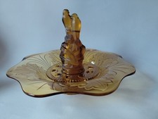 Walther Art Deco amber glass