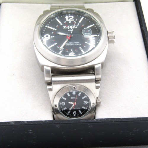 Zippo wristwatch watch twin - wristwatch,