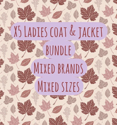 Bundle five ladies coats - bundle, of