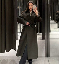 Zara ZW Collection Belted Wool