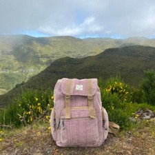 Mini hemp backpack| handmade |
