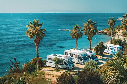 Camper van motorhome - motorhome, canvas