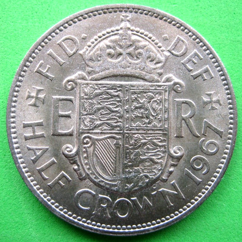 Half crown 1967 qe - half-crown,