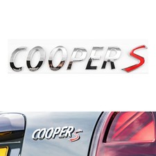 COOPER S Silver Chrome Letters