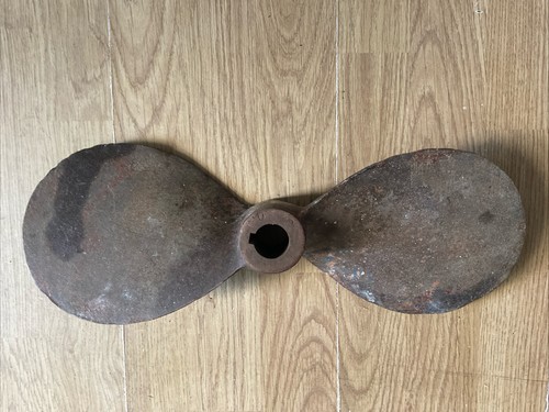 Vintage bronze boat prop - boat,