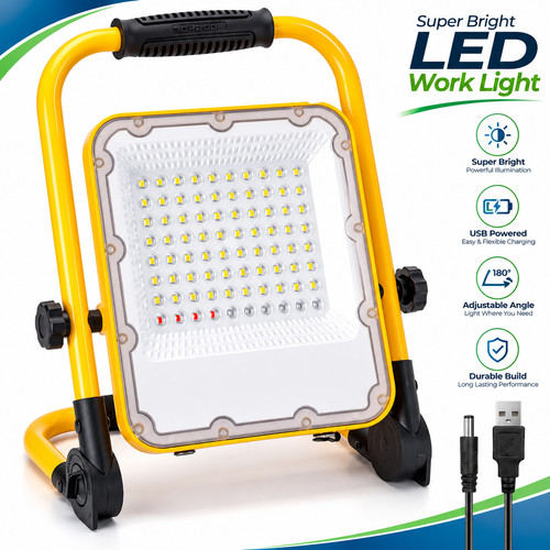50w rechargeable led work - rechargeable,