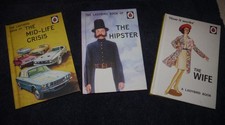 Adult Ladybird Books x 3 The Wife, Mid-Life Crisis, The Hipster. Near Mint.