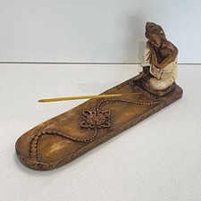 Buddha Incense Holder Resin Hand Painted Home Decor Ornament Buddhism.....