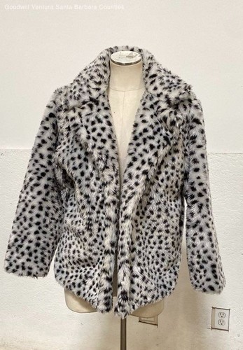 Qiye white leopard faux fur - white,