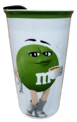 Green character ceramic - m&m's,