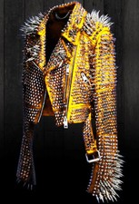 Mens studded Leather jacket