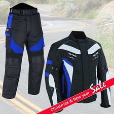 CE Armored Waterproof Motorcycle Suit Textile Jacket & Trousers All-Season Gear