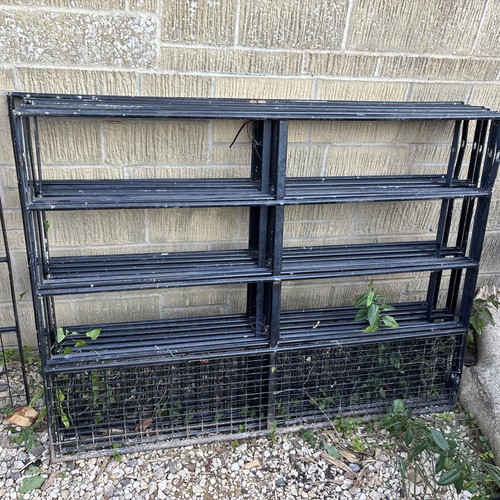 Black metal railings handrail - metal,