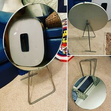 Vintage mirror shoe shop display fixtures prop circular