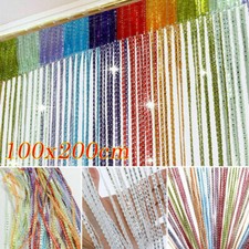 Glitter String Curtain Panels