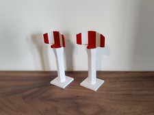 2x Red & White Small AIRPORT
