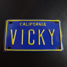 Vicky Mini License Plate