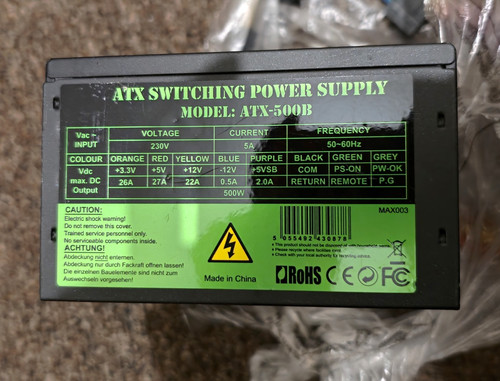 Atx 500b non modular - atx-500b, power