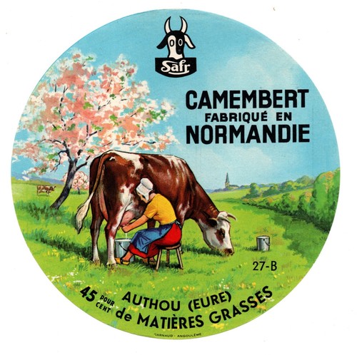France vintage cheese label - vintage,