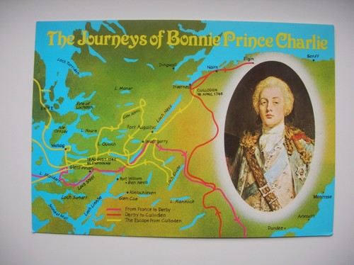 Map postcard bonnie prince - -,