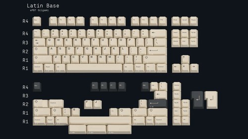 Epbt origami keycaps latin - epbt,