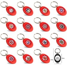 UK Fire and Rescue County Crests on a Double Sided Keyring Key Fob