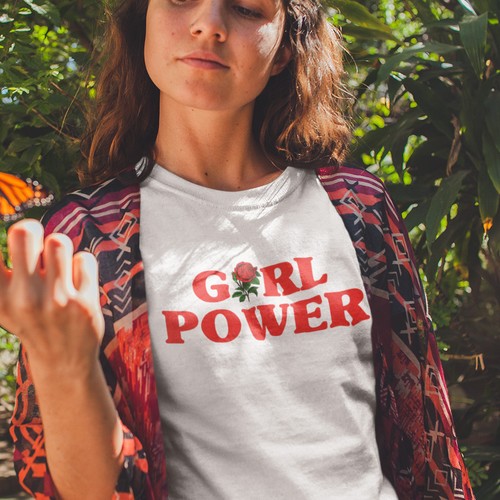 Girl power shirt - shirt, with