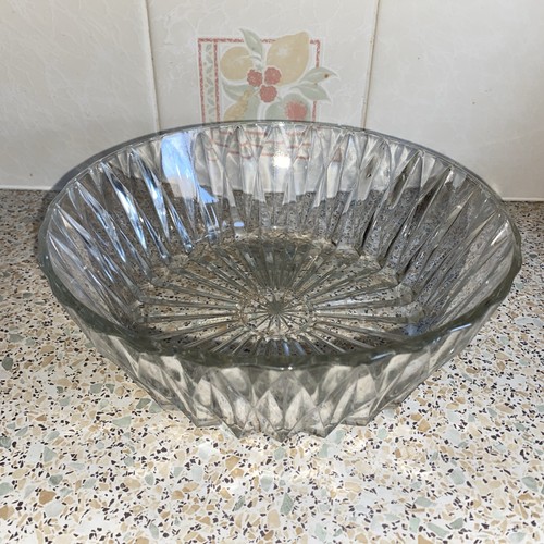 Vintage cut glass bowl - bowl, 9”