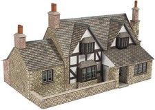 Town end cottage OO scale card