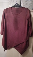 Ladies Burgundy Top Size 14