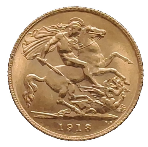 1913 half sovereign george v - half,