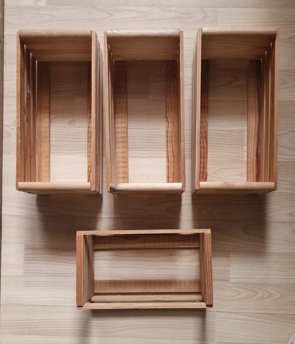 Wooden storage crates cd - wooden,