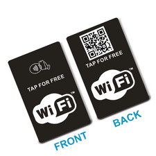 NFC WiFi Card With QR Code | Tap to Connect | No Password | Business WiFi Access