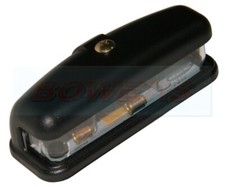12v Black Universal Rear Number Plate Light Lamp Trailer Classic Car Mini Type
