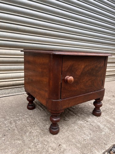 Antique mahogany pot cupboard - antique,