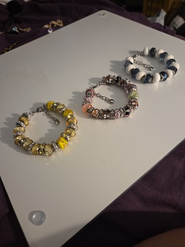 Silver tone snake bracelets - silver,
