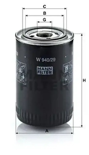Oil filter spin - oil, w