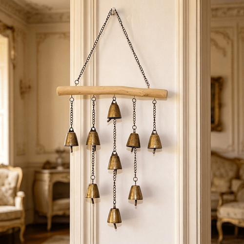 Vintage iron wind chime - wind,