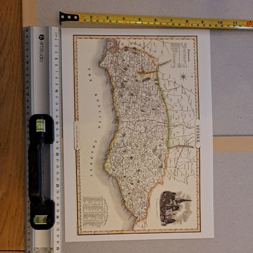 Vintage county map - map, of