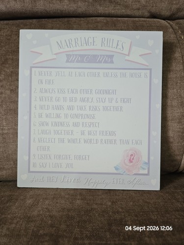 Marriage rules mrs grey - rules, &