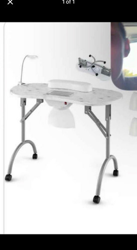 White manicure table for nail - white,