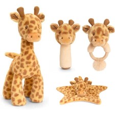 Giraffe Baby Comforters Blankets Rattles Plush Toys Theme Newborn Eco Recycled